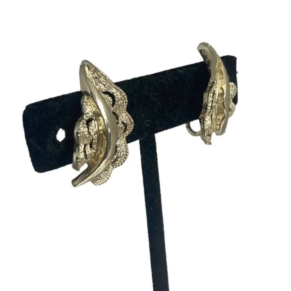 Vintage Designer Costume Clip On Earrings Signed Coro Trifari Monet Lisner 6 Pr